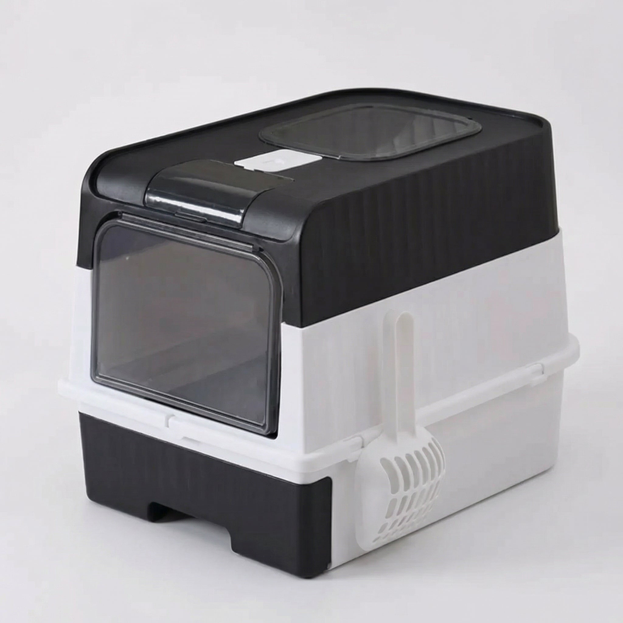 Enclosed Top-Entry Cat Litter Box with Drawer - Easy Clean