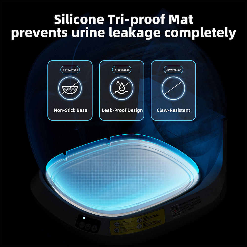 Extra-Large Automatic Self-Cleaning Cat Litter Box 78L Capacity