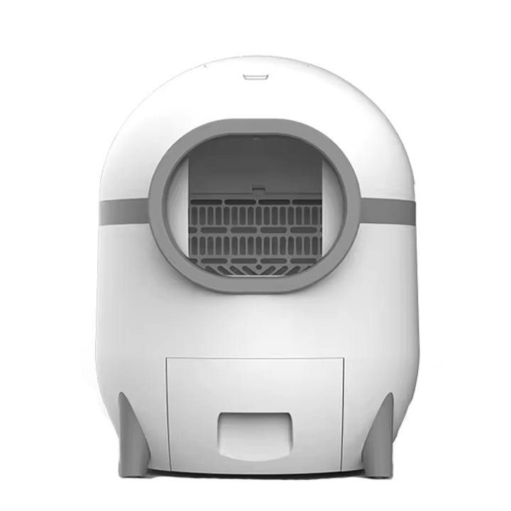 Felinabox automatic self-cleaning cat litter box 65L round enclosed design on white background