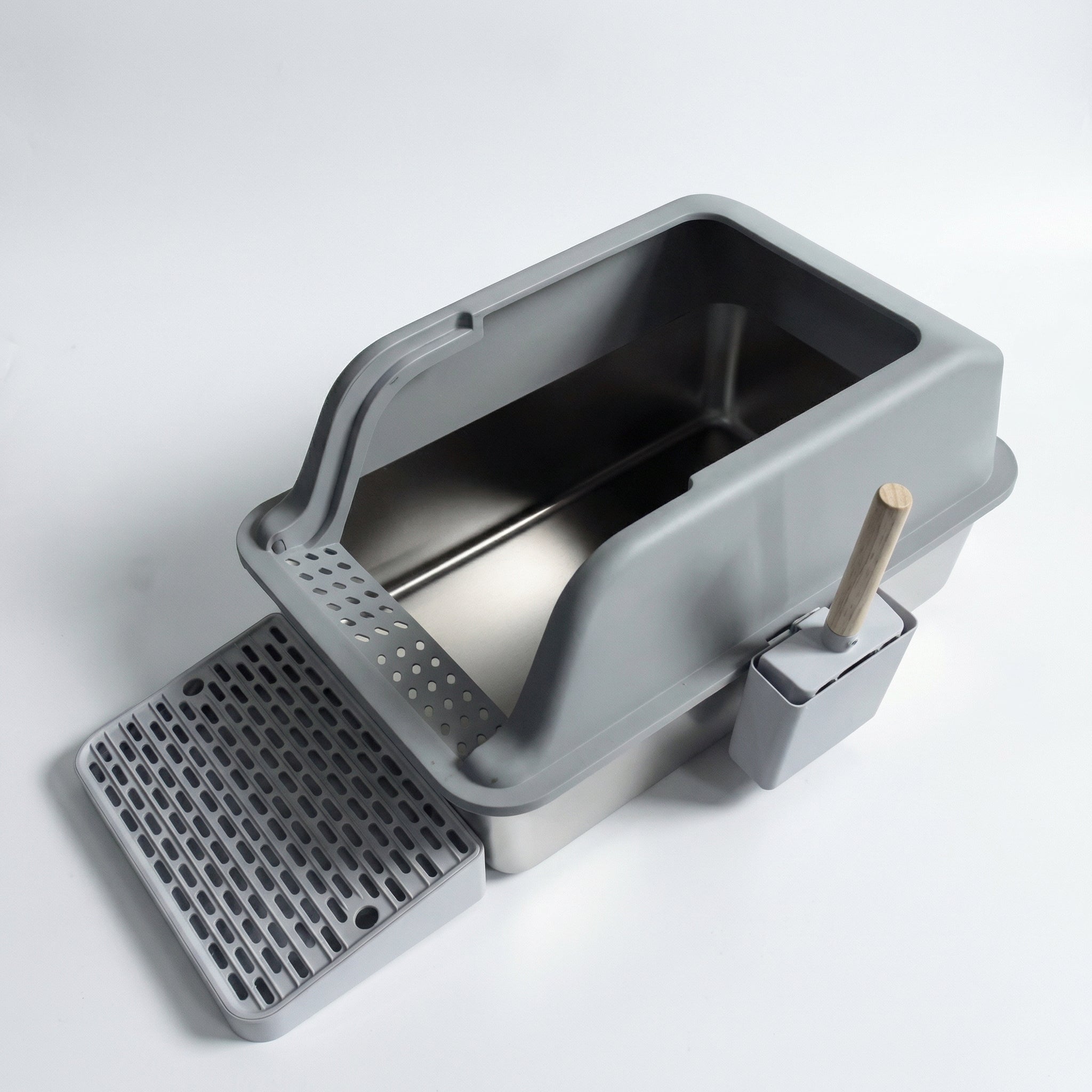 Open Cat Litter Box – Large Capacity