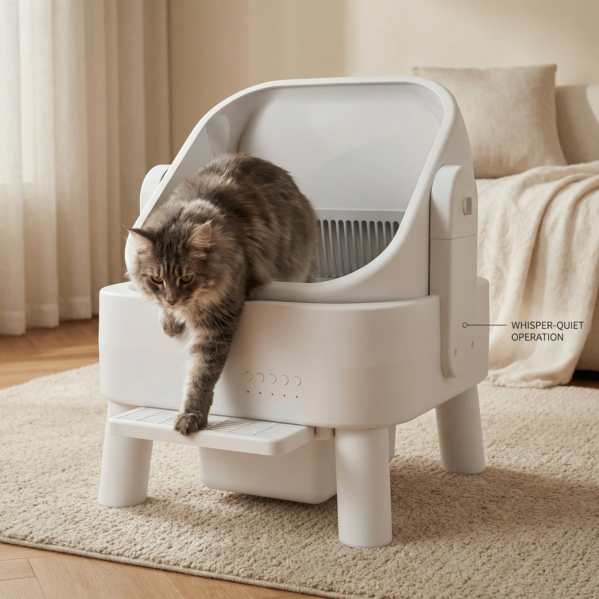Self-Cleaning Cat Litter Box Automatic Odor Control