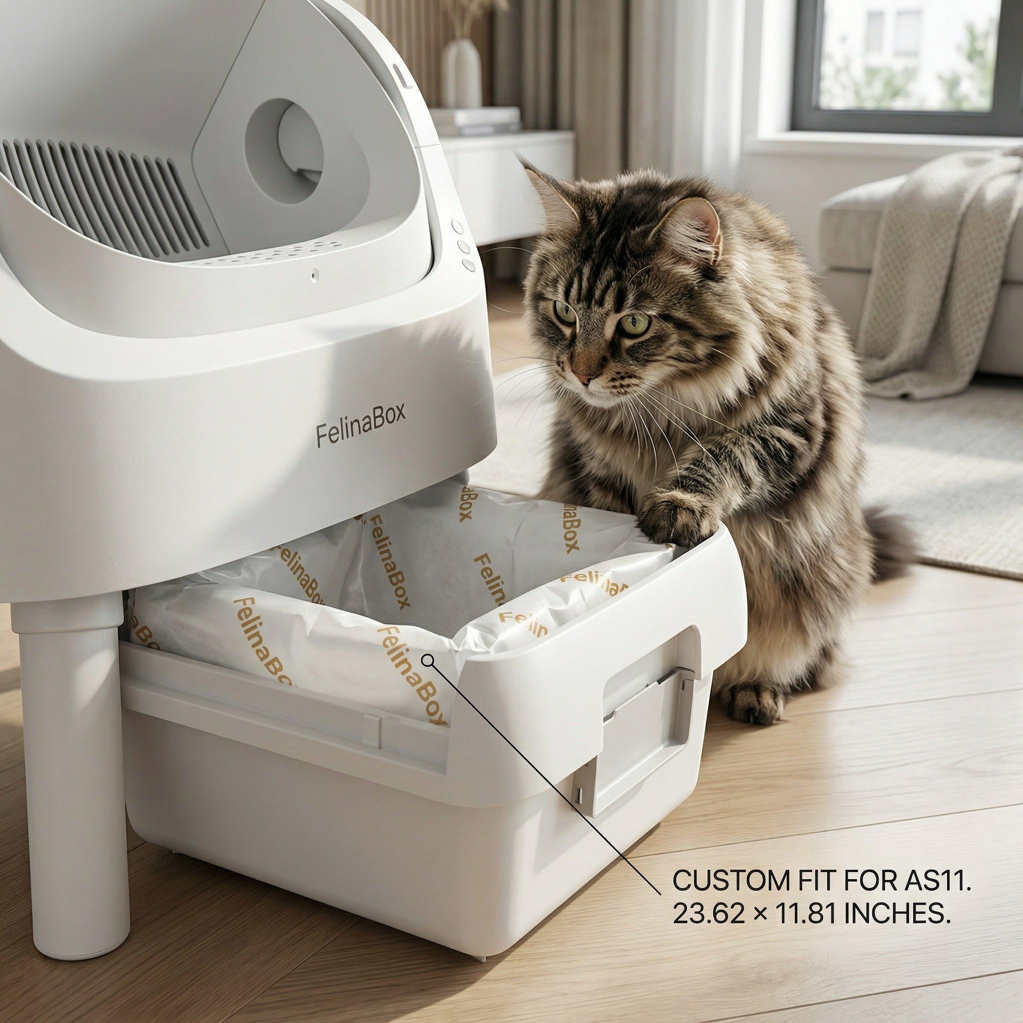 Litter Bags / Cat Litter Box Liners – 3 Rolls / 60 Pcs