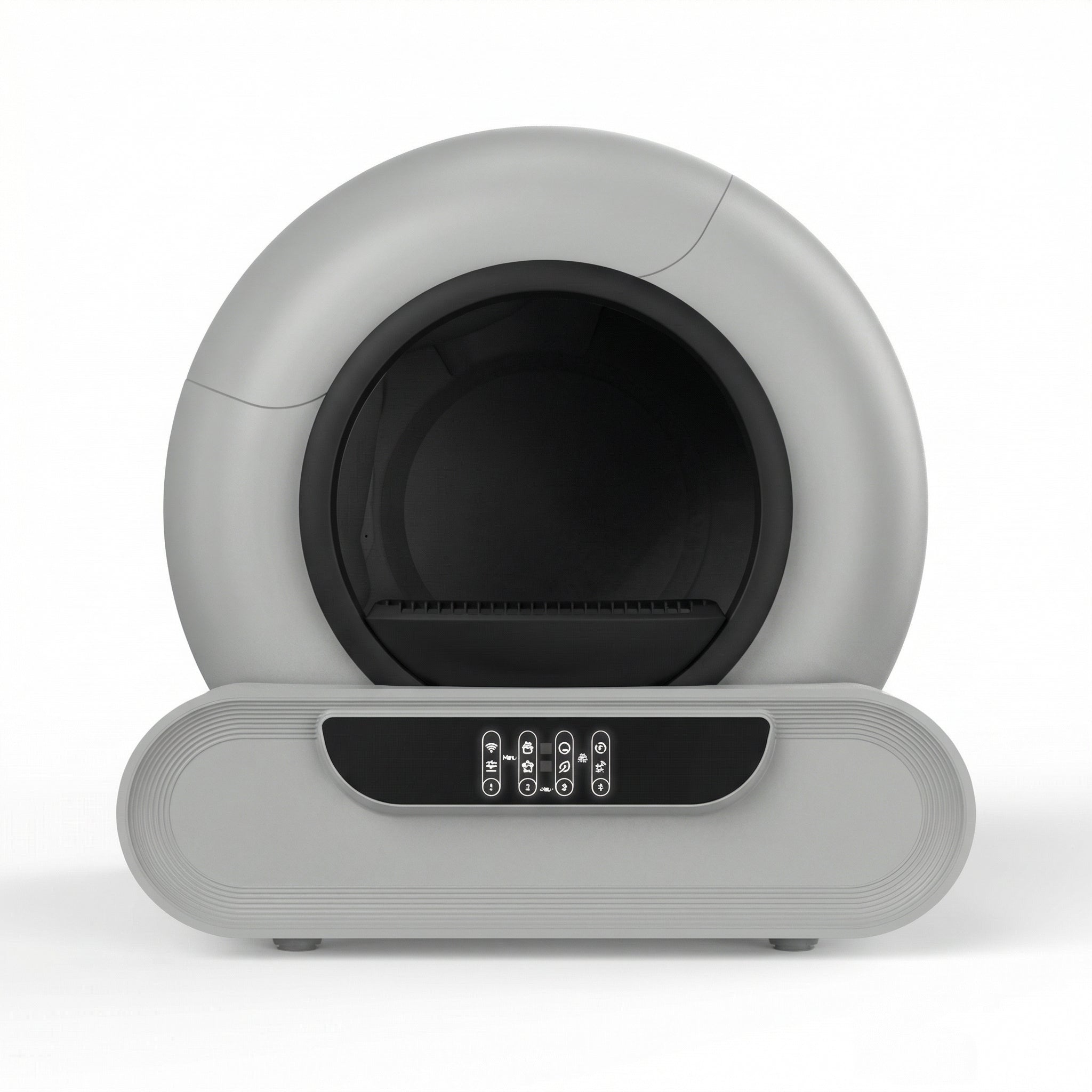 Felinabox smart automatic self-cleaning cat litter box 65L gray rounded enclosed design